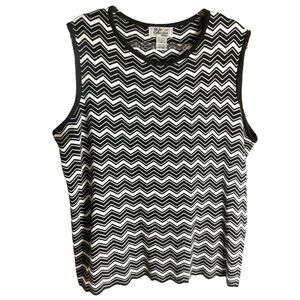 Style & Co. Sleeveless Chevron Sweater